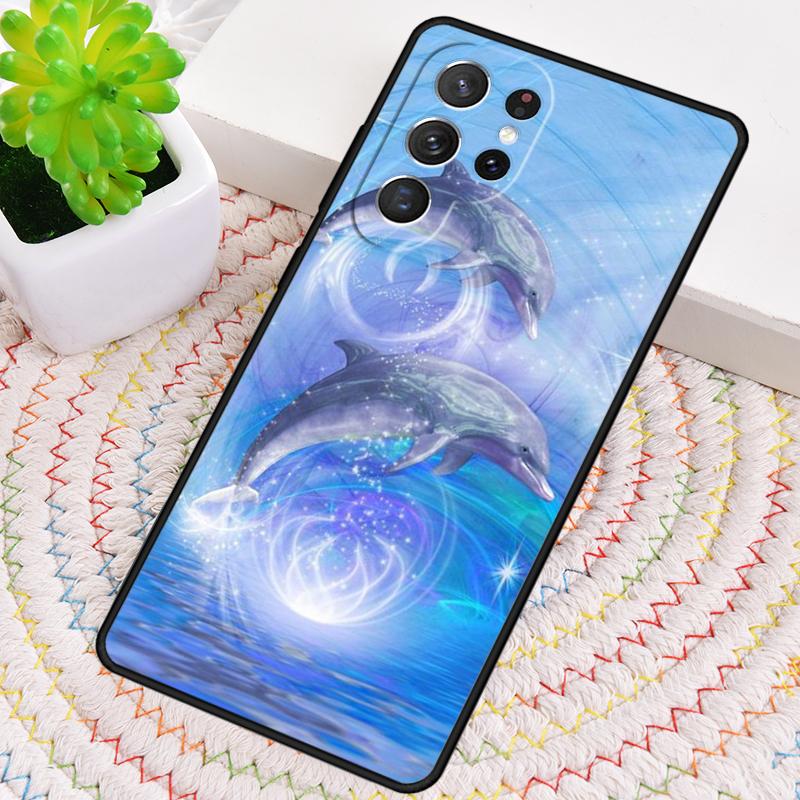 Cute Dolphin Ocean Phone Case for Samsung Galaxy Note 10 Pro S26 Ultra S23 S24 FE S25 S21 S22 PLUS Shockproof Cove