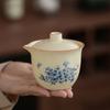 Ru kiln porcelain high temperature beauty cup Pu'er cup tea sea tea bowl Sancai bowl tea cup Kung fu tea path zero match