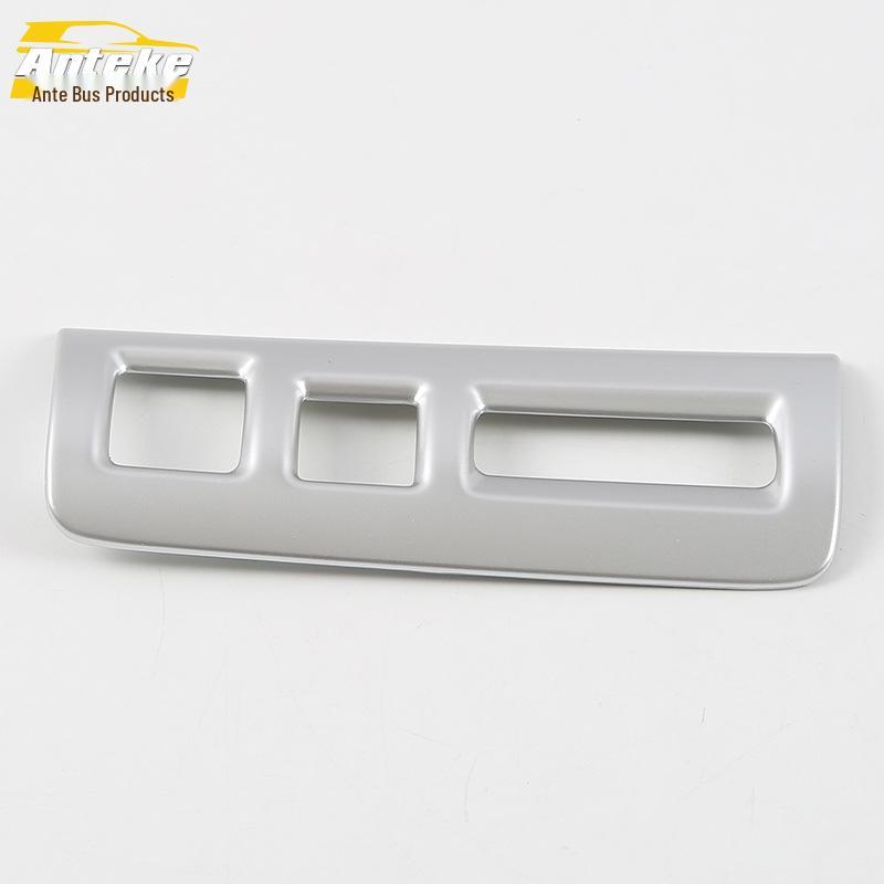 

18 XT4 Left Console Decoration: Electroplated Center Console Headlight Control Trim Patch Accessory