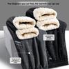 Winter Cotton Pants Men Fleece Lined Plus Size Outdoor Casual Long Pants Warm Lamb Wool Sweatpants Men Casual Sports