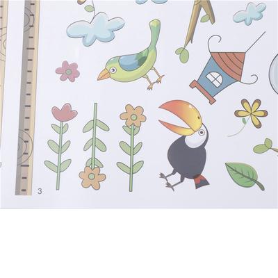 Naklejki ścienne z kreskówkowymi zwierzętami, słoniem i lwem, do pomiaru wzrostu, do dekoracji pokoju dziecięcego