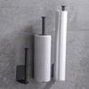 Punch-Free Toilet Paper Holder Self Adhesive Bathroom Kitchen Stainless Steel Toilet Roll Holder Wall Organizer Home Accessories