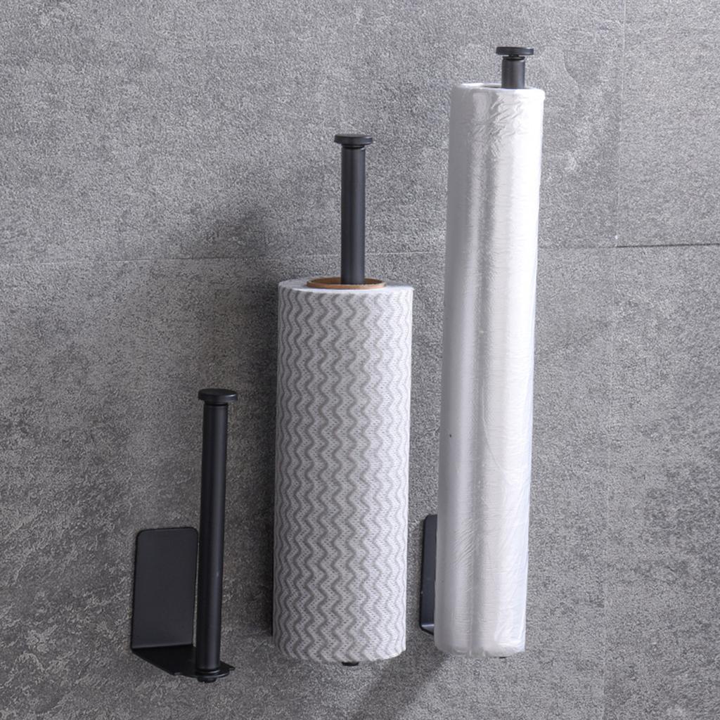 Punch-Free Toilet Paper Holder Self Adhesive Bathroom Kitchen Stainless Steel Toilet Roll Holder Wall Organizer Home Accessories
