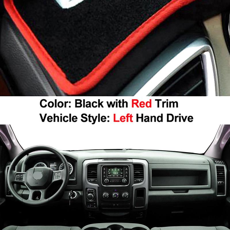 For Dodge Ram IV (DS/DJ) 1500 2500 3500 2008-2018 Car Dashboard Avoid Light Pad Instrument Platform Desk Cover Mat Carpets