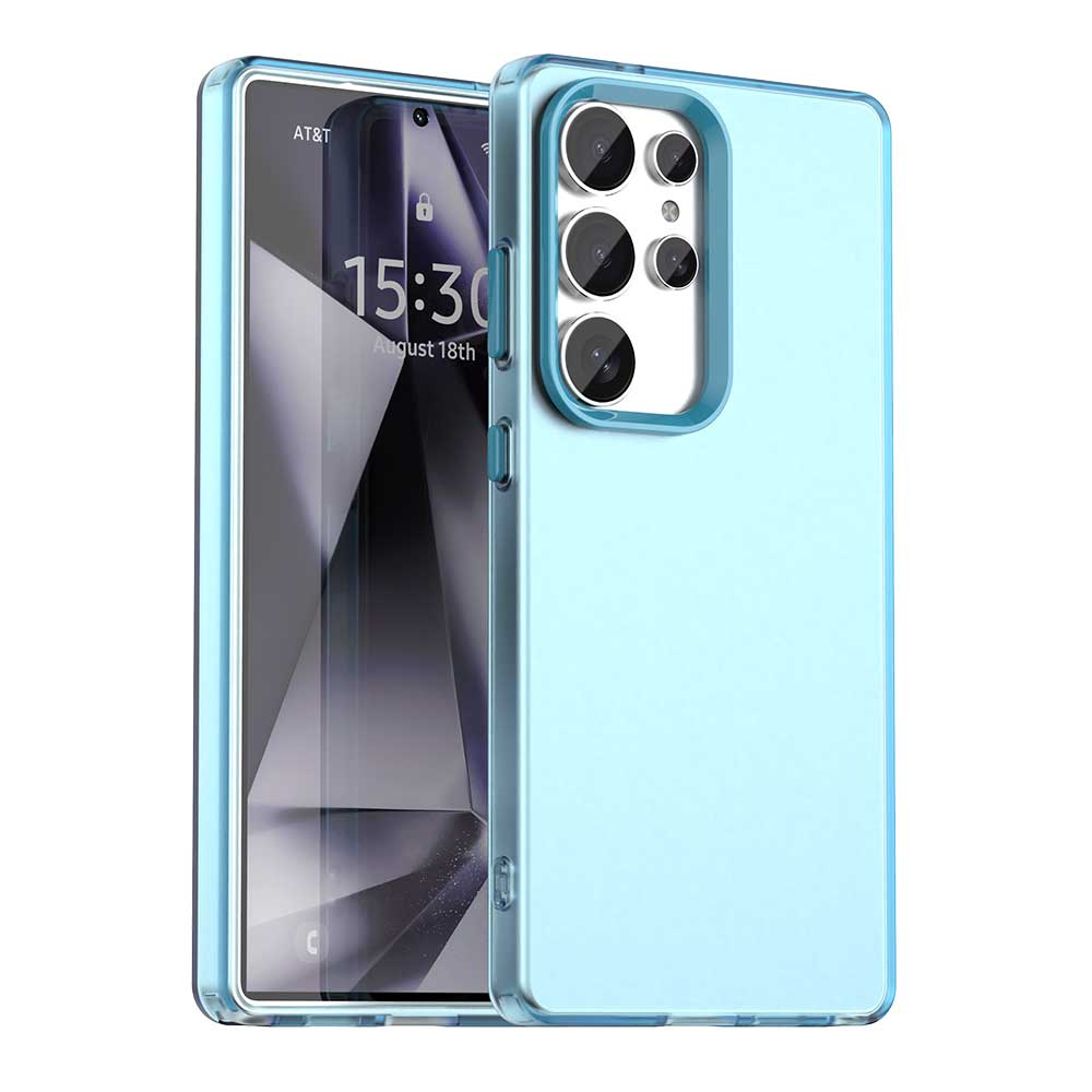 

For Samsung Galaxy S25 Ultra Case PC+TPU+PET Matte Anti-Drop Phone Back Cover F