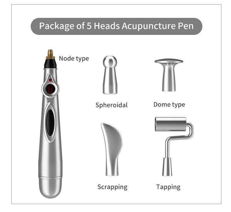 Acupuncture Meridian Energy Pen: Automatic Point Finder & Electronic Pulse Massager for Acupressure and Health Care.
