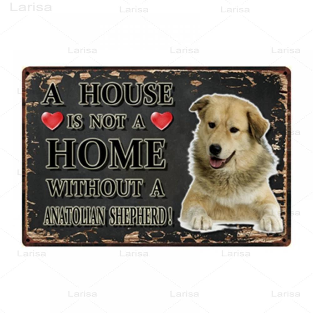 Pets Animal Dog Metal Poster Pitbull Bulldog Chihuahua Tin Sign Vintage Plate Home Decor Bar Pet Shop Wall Art Metal Painting