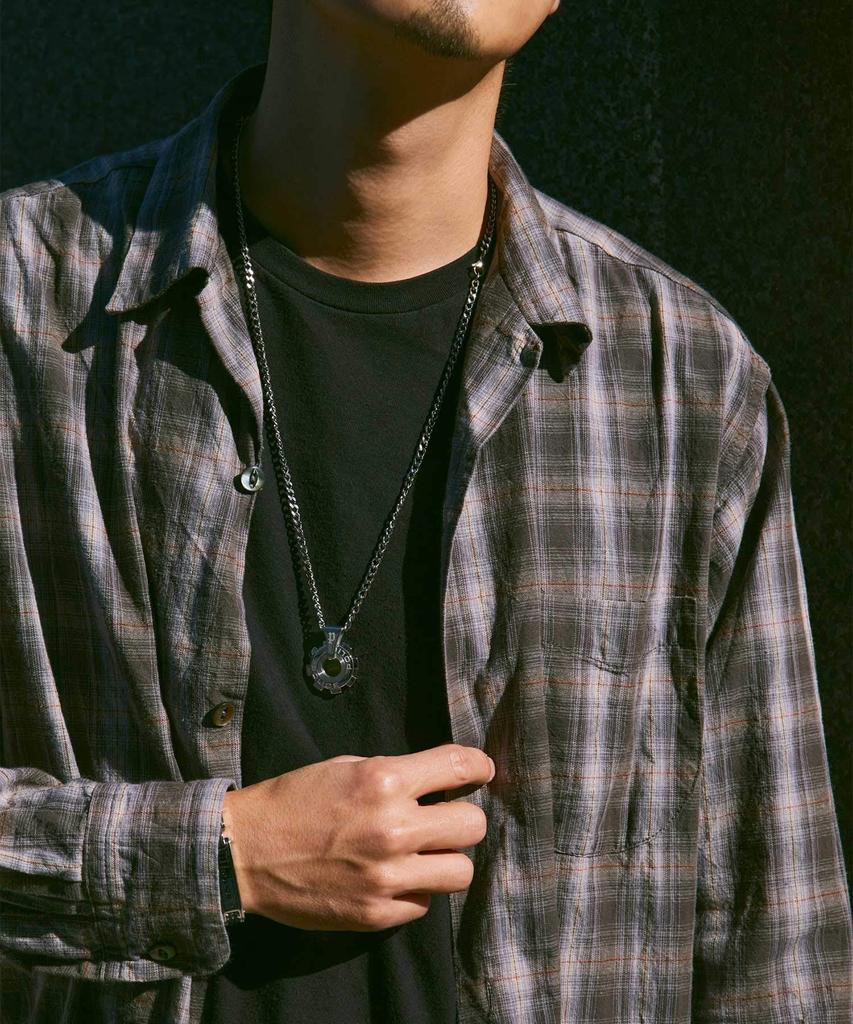 Police Reactor Stainless Steel Necklace for Men, 24232PSS01