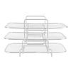 Silver Baking Rack Rectangle Shape Dehydrator Rack Durable Air Fryer Rack  Food Dehydrating