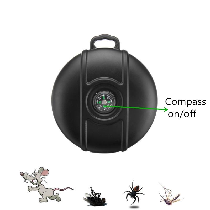 5V USB Outdoor Ultraschall Solar Tragbares Abwehrmittel Schädlingsbekämpfer mit Kompassen Mäuse Mücken Garten Vogel Hund Fuchs Schlangen