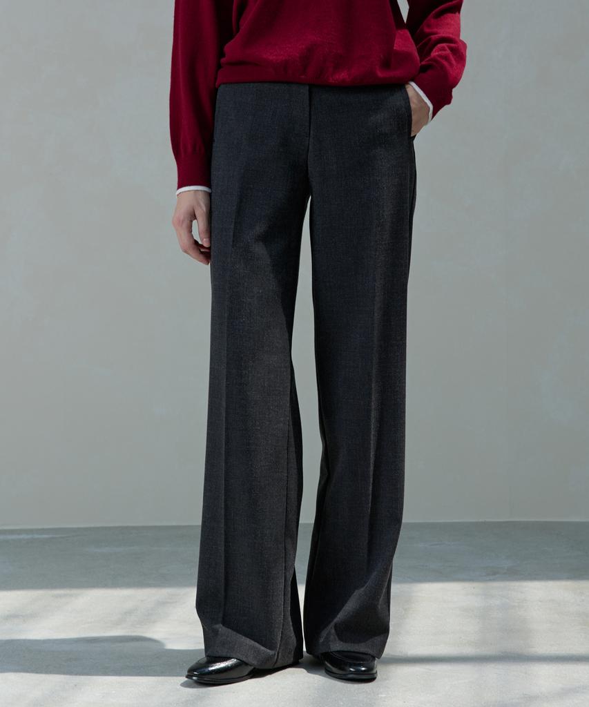 Aheule Leco Wide Span Slacks_Charcoal