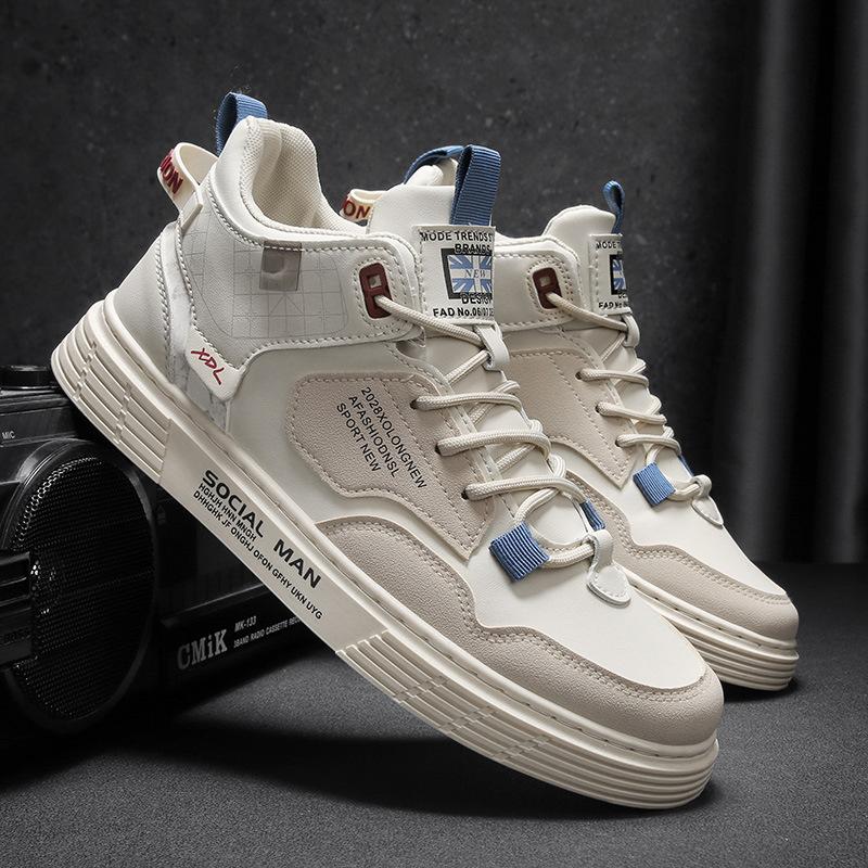 Autumn and winter men's shoes high-top board shoes casual men's sports and leisure shoes
