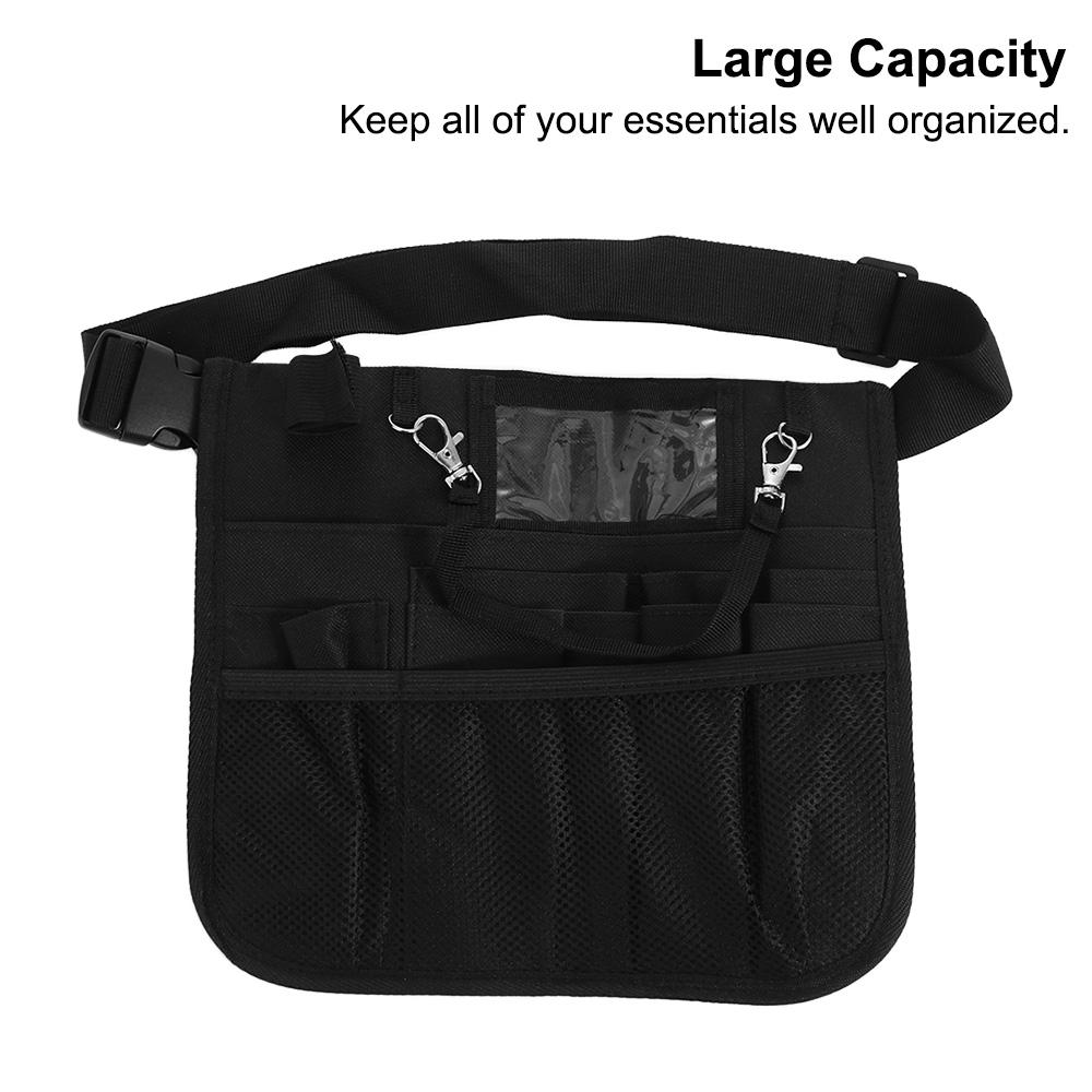 Multi Compartment Waist Bag Pouch Large Capacity Nursing Belt Bag Nurse Supplies