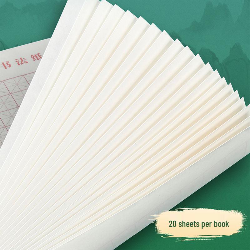 Tian Zi Ge Rutigt Kalligrafipraktikblock för Överspårning med Reservoarpenna
