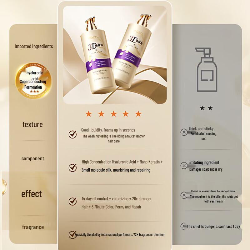 Bo Ziting Lan Hyaluronic Acid Oil Control Shampoo