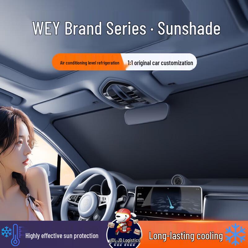 Car Windshield Sunshade: Protects & Moisturizes Interior, Shields Dashboard, Ensures Privacy. Ideal for Summer Use.