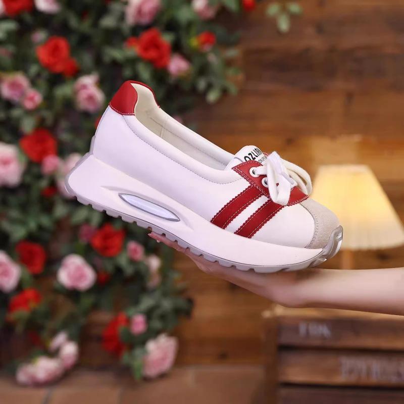 

Foreign trade explosive sports shoes women s 2025 new summer breathable German training Forrest Gump shoes platform dad white shoes 35