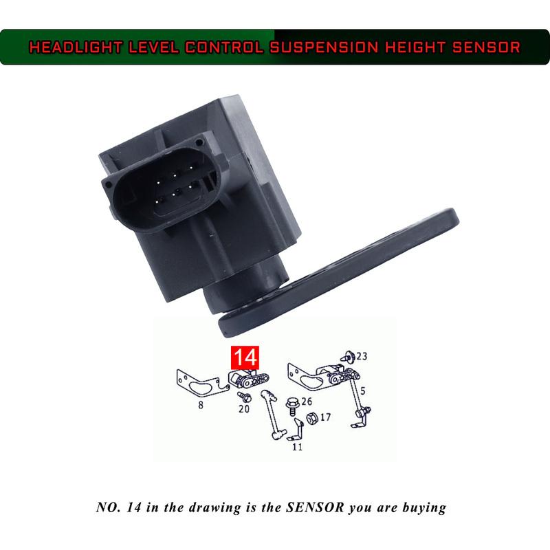 Headlight Levelling Control Suspension Height Level Sensor for MERCEDES BENZ A B C E M R S CLASS CLK CLS SLK CL GL A0105427717