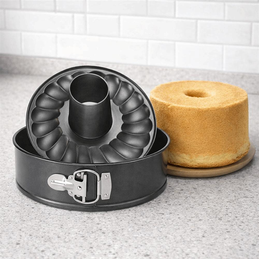 with Buckle Springform Cake Pan Detachable Bottom Cheesecake Mold 7 in Chiffon Cake Pan  Bread