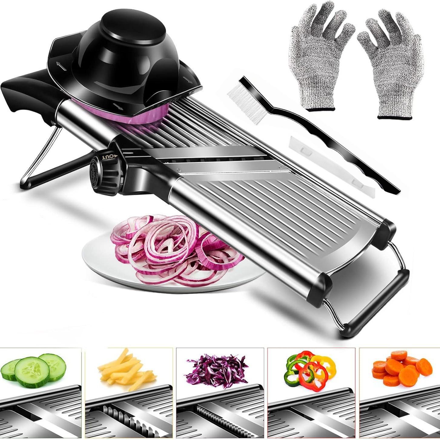 

Vegetable Shredders, Multifunctional Stainless Steel Vegetable Cutter, Grater, Shredded Potatoes, Shredded Slicer, Kitchen Gadgets All-in-one veggie cutter
