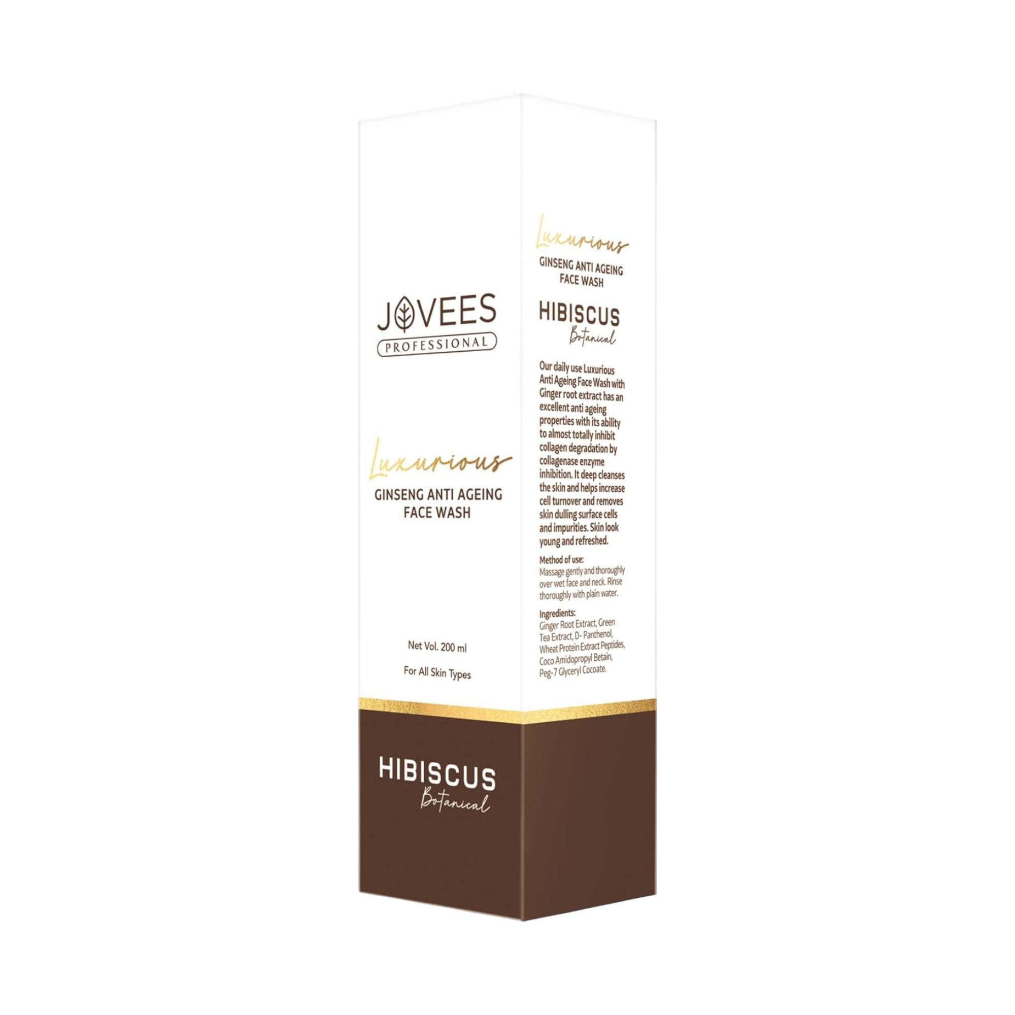

Jovees Herbal Роскошная травяная пенка для умывания с женьшенем против старения 200 мл Для осветления кожи и улучшения текстуры