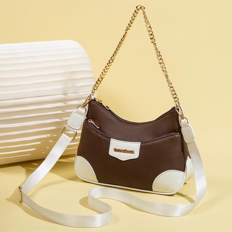 Vr Classic Double-Layer Croissant Bag Upgraded Version Hot Women S Bag Light Luxury Underarm Bag