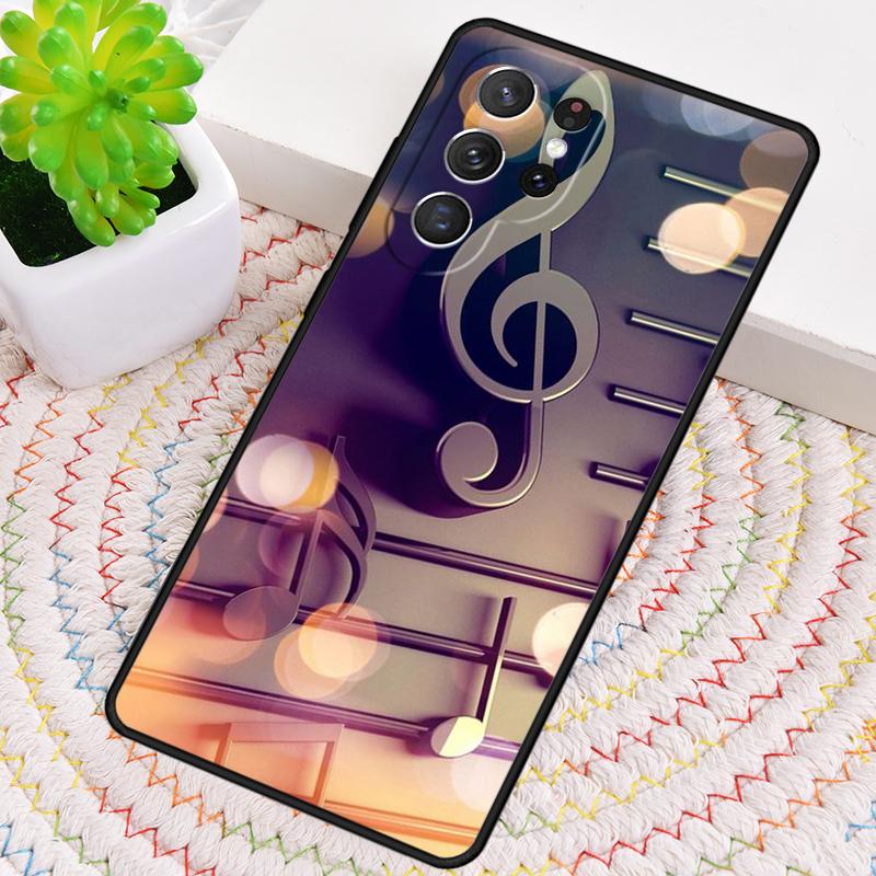 Piano Keys Music TPU Phone Case For Samsung Galaxy Note 10 Pro S26 S25 S24 S23 S22 Ultra Plus S21 FE S20 Shockproof Cover