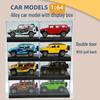 1:64 Dinosaur Alloy Car Model with Display Box - Boys' Collectible Small Car Ornament