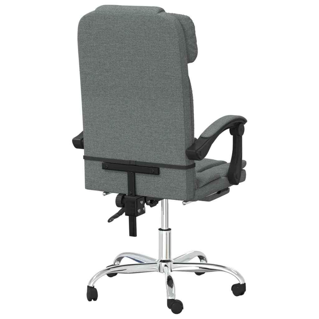 Vidaxl Foldable Massage Armchair, Dark Gray, Fabric Upholstered