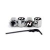 4Pcs Car Wheel Tire Valve Caps Air Stem Covers For Hyundai N Line Sonata Tucson Azera Elantra Veloster Kona Santa Accessories KK5