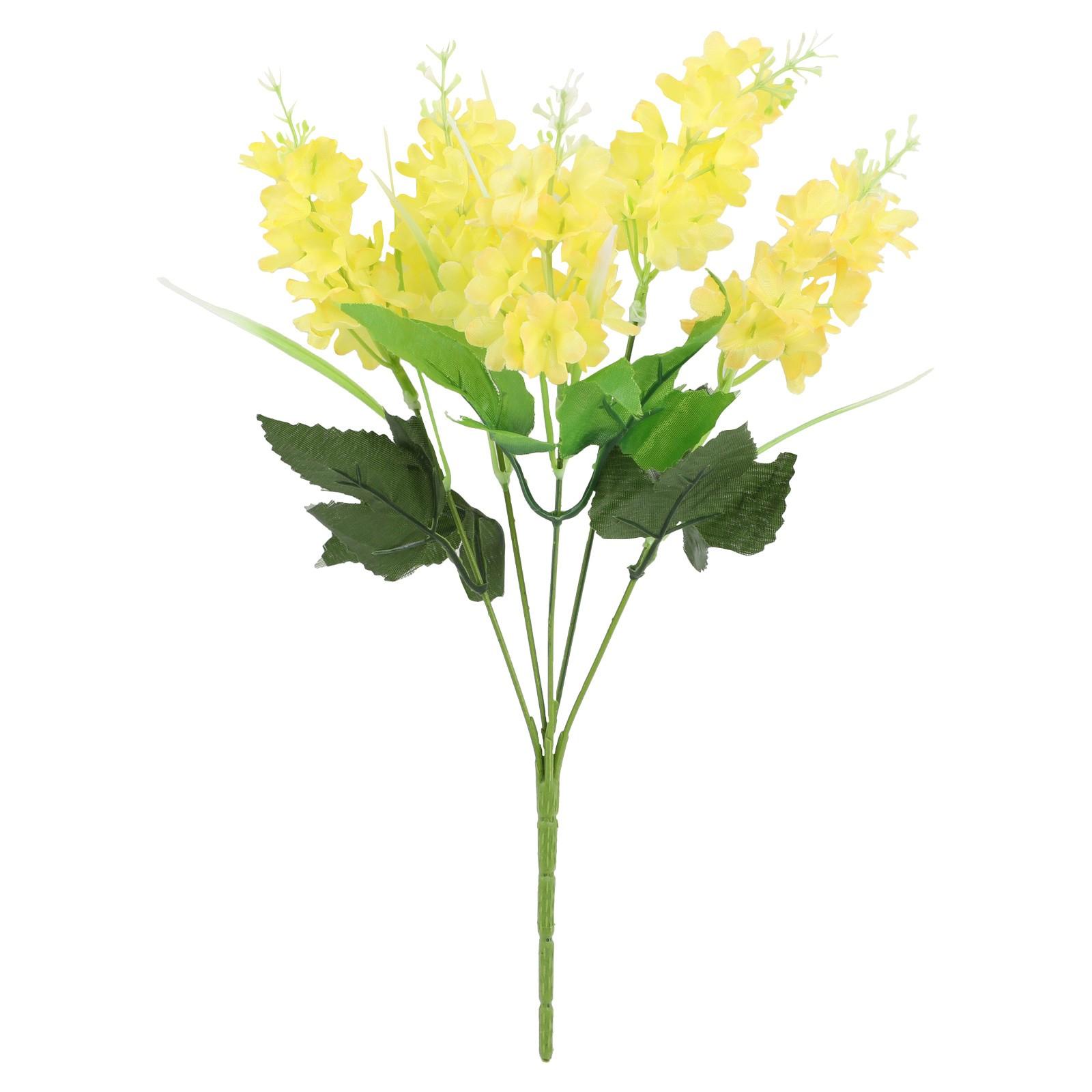 

1шт искусственный букет цветов 5 головок гиацинта 33см фиолетовый желтый-пластик для вечеринки свадьбы украшения дома One Size жёлтый