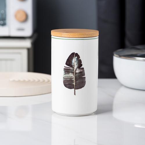 Food Grade Sealed Jar Ceramic Storage Jar Household Kitchen Grains Storage Jar Nut Tea Coffee Storage Box/collection Utensils