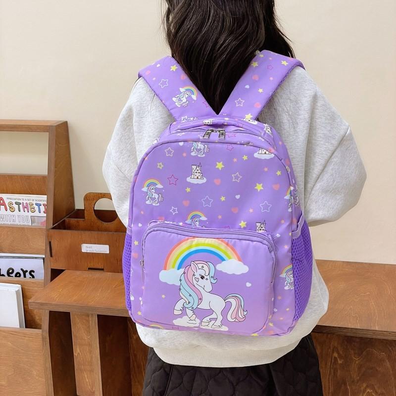 Bag Unicorn Childrens Nylon Backpack Printed Student Cartoon Backpack Cute