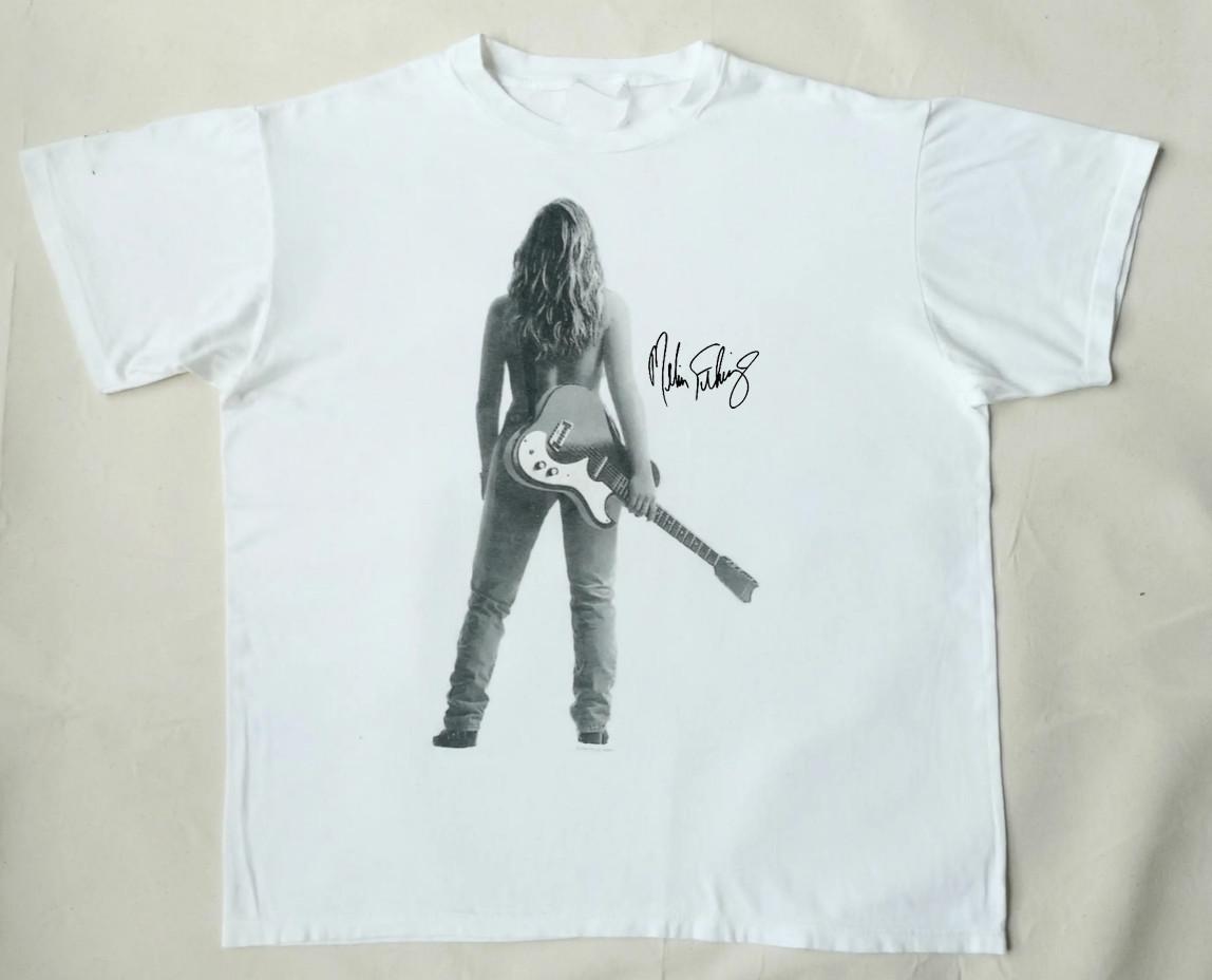 

Фирменная футболка Melissa Etheridge Топы Футболка Белая Унисекс Размер S-4XL 3XL