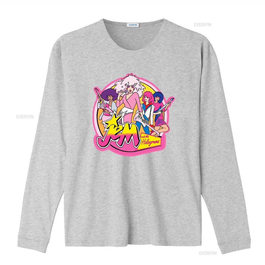 Jem and The Holograms T Shirt For Kids Summer Girl 80s Women Cartoon Summertime Star SweaT  vintage Washed homme Stylish