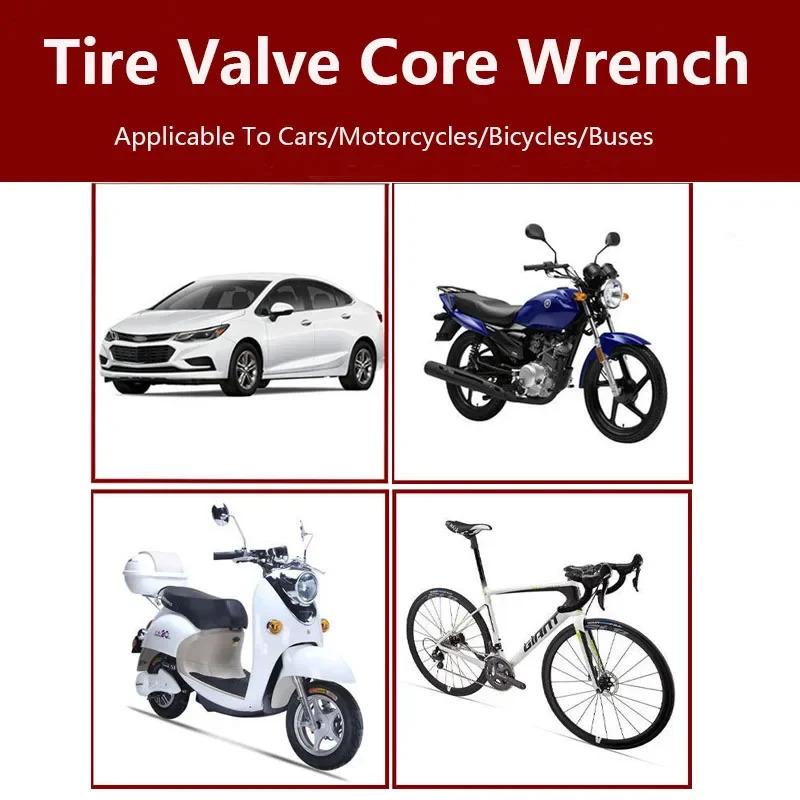 Portable Valve Core Removal Tool Wear-resistant Key Extraction for Car Bicycle Motorcycle Tire Repair Tool
