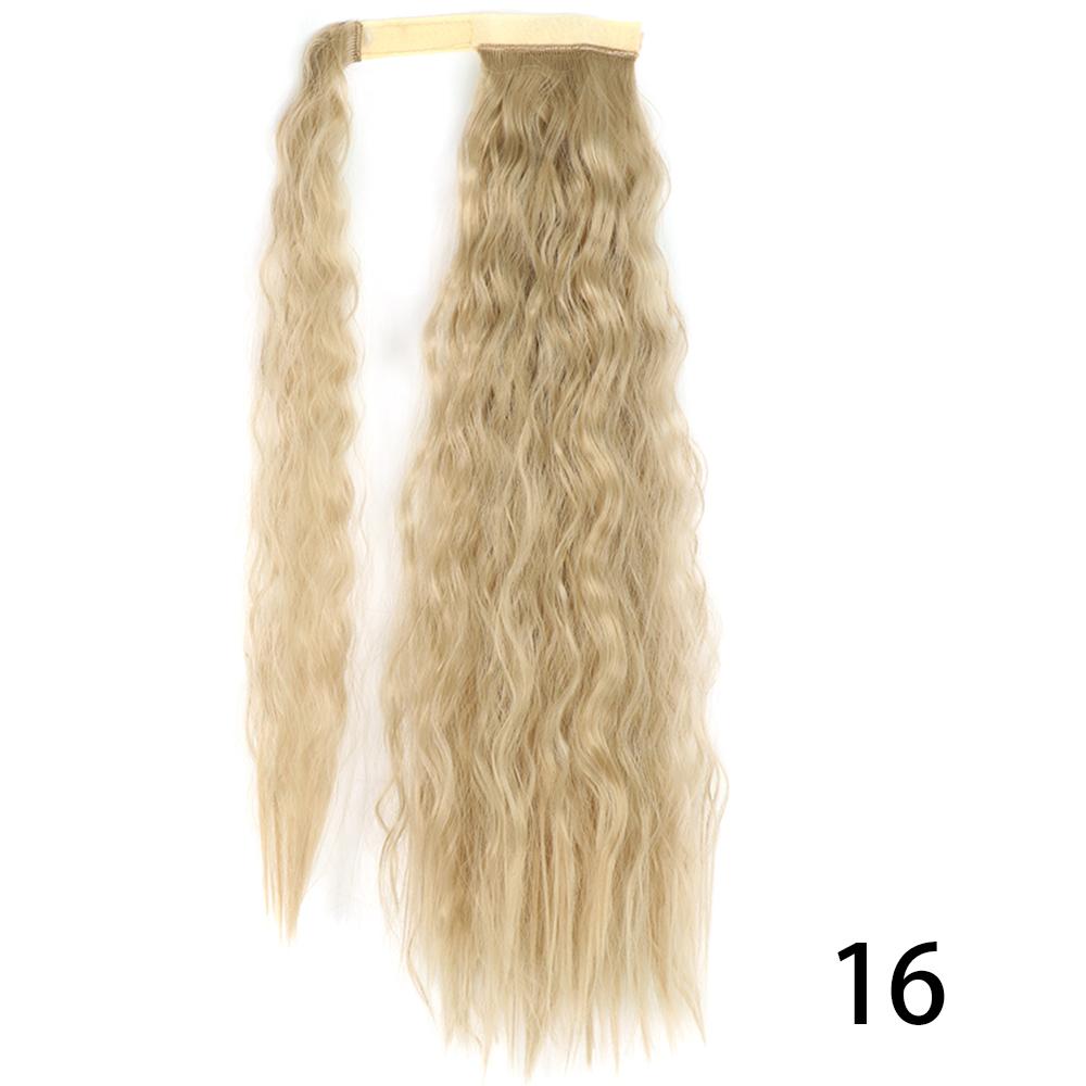 MISS WIG Women Synthetic Long Straight Ponytail Extensions Heat Resistant Hair 22 and 34 Inch Wrap Around Pony Hairpiece for Women