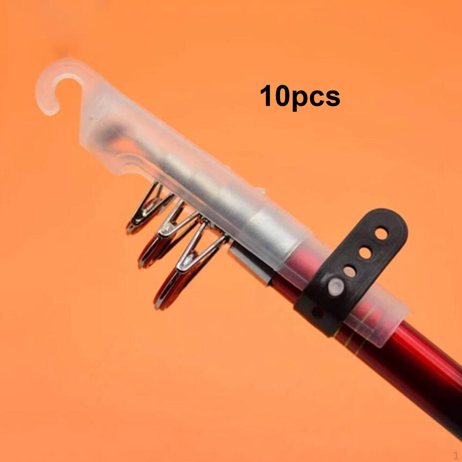 

10 Fishing Rod Tip with Fastening Straps for Easy Use білий