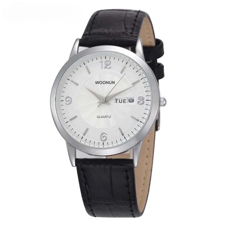Hodinky Modern Watch Mens Watches Top Brand Luxury Date Day Quartz Watches Ultra Thin Men Watches Leather reloj de hombre