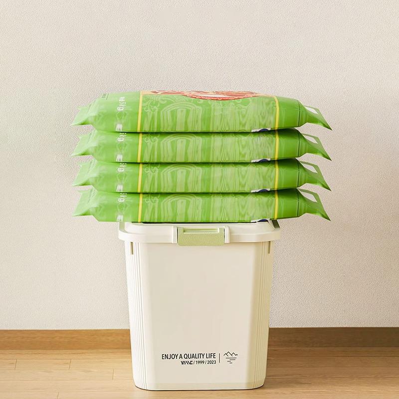 Recipient Orez Cutie Depozitare Orez Dozator Cereale Sigilat Cu Cataramă Rezistent la Insecte Recipient Cereale Mâncare Animale de Companie Organizator Bucătărie