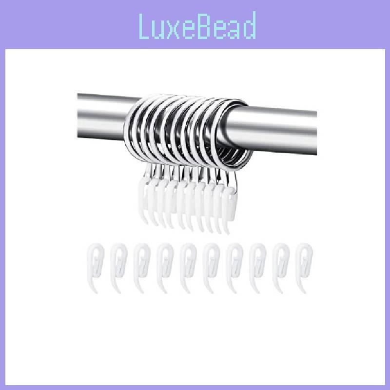 Curtain Drapery Metal Hanging Rings With Plastic Hooks For Curtains And Rods