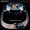 Forsining Men's Fashionable Leisure Large Dial Tourbillon Automatic Mechanical Watch