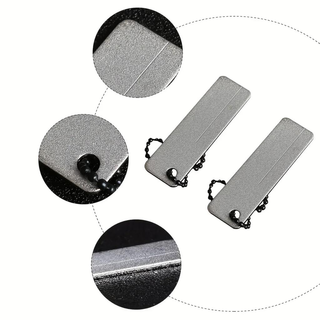 Outdoor Mini Diamant Schleifstein, Angelhaken Schleifer, Ultraharte Schleifhakenfeile, Camping Tragbares Schärfwerkzeug