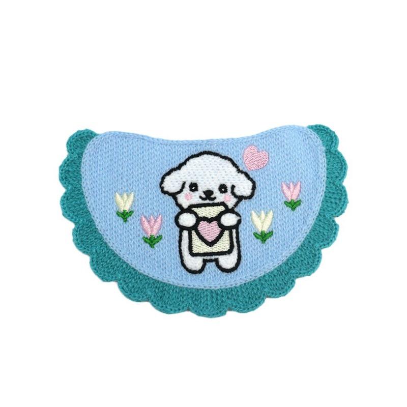 Półprodukt Chusteczki Mokre dla Zwierząt z Wytłoczonym Wzorem Kota Szalik dla Małego Psa Uroczy Dodatek Obroża Pies