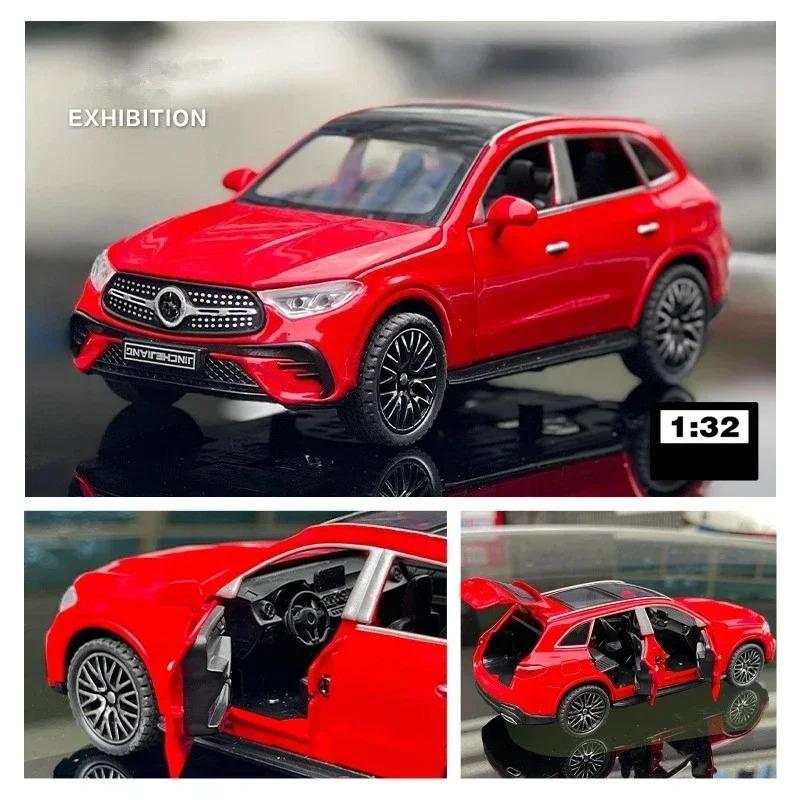 1:32 GLC400 SUV Alloy Car Model Diecast Metal Toy Vehicle Car Model Simulation Sound and Light Collection Childrens Gifts