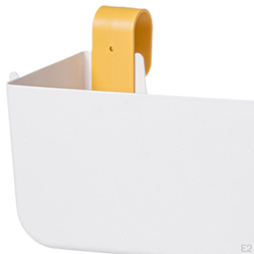 Bedside Hanging Storage Organizer with Hooks for Dorm Room Essentials