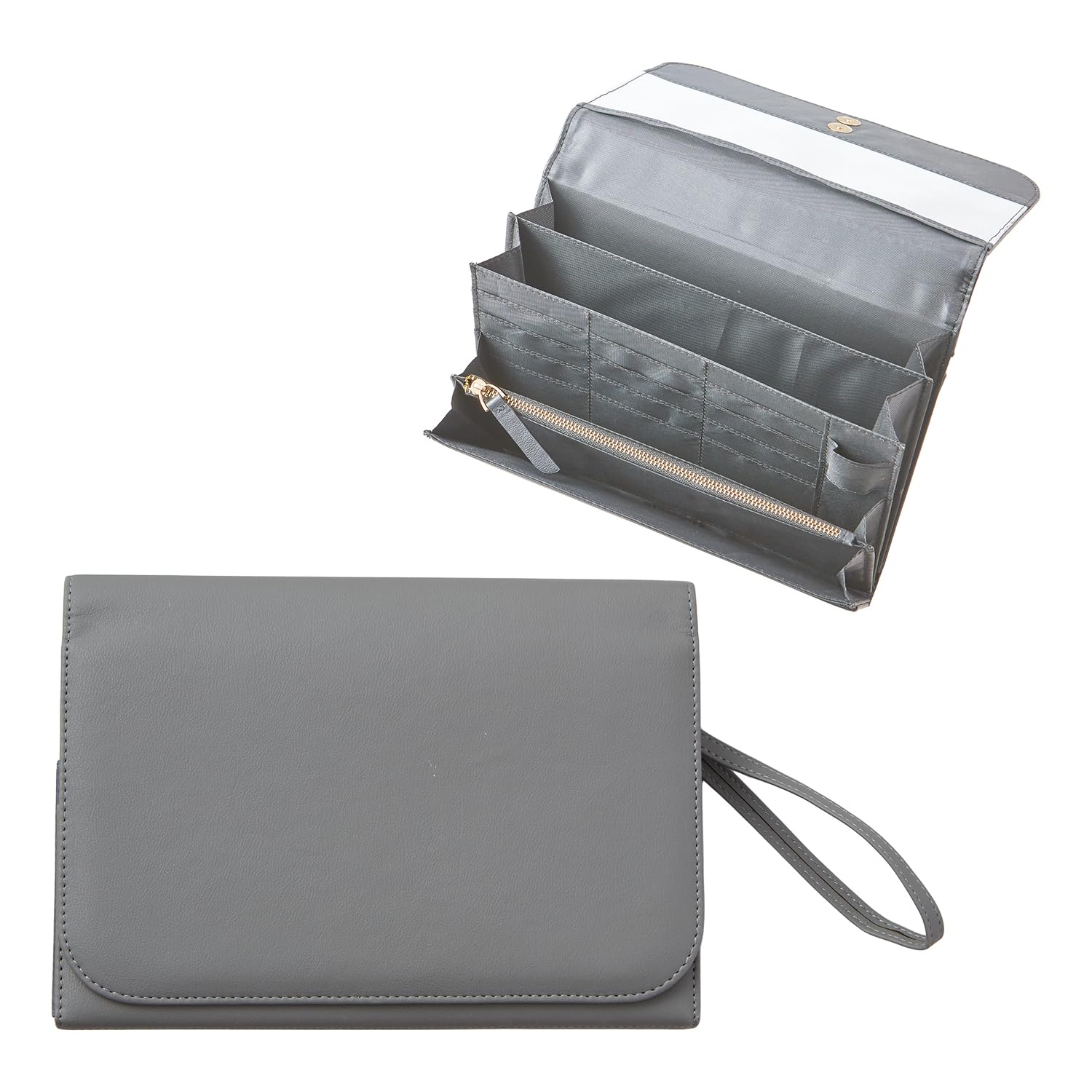 

Вместительный чехол для здоровья матери и ребенка. Вмещает два для больничной медицины, карту пациента и страховой полис [chamo] Руководство в стиле аккордеон, Люди, серый