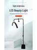 Beauty Salon Multi-Angle Half-Moon Floor Lamp for Manicure, Eyelash, Tattoo, Eyebrow, & Facial Lighting