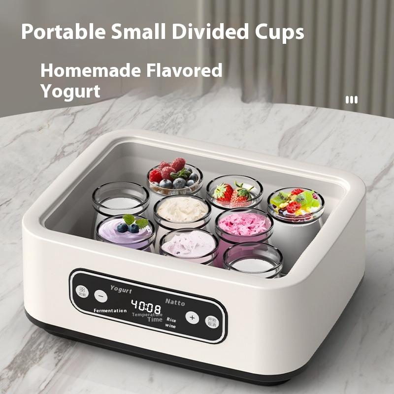Yogurt machine household automatic multi-functional stainless steel rice wine natto intelligent constant temperature fermentation machine yogurt