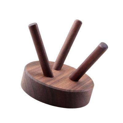 Multipurpose Crystal Ball Holder Wooden Display Rack Stand For Baseball Softball Awards Compacts Design Easy Assembly